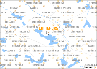 map of Linnefors