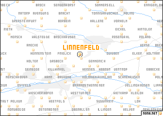 map of Linnen feld