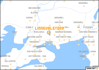 map of Linnevalstorp