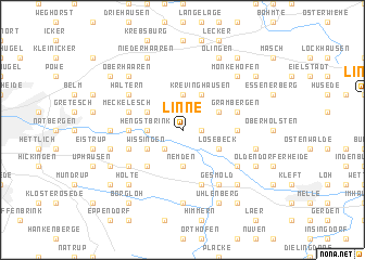 map of Linne