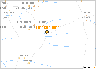 map of Linngué Koné