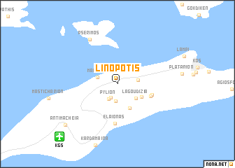 map of Linopótis