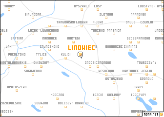 map of Linowiec