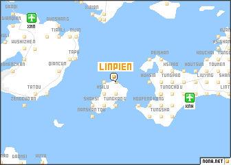 map of Lin-pien