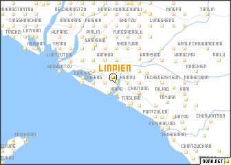 map of Lin-pien