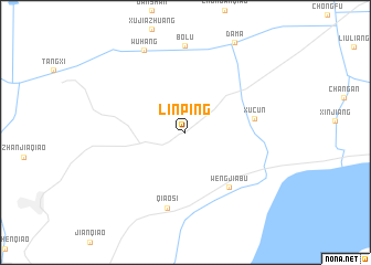 map of Linping