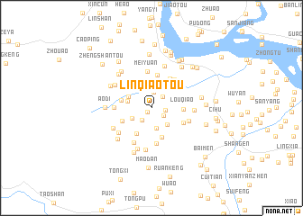 map of Linqiaotou