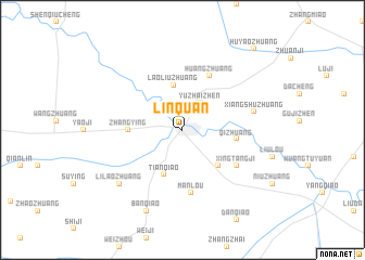 map of Linquan