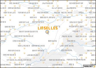 map of Linselles