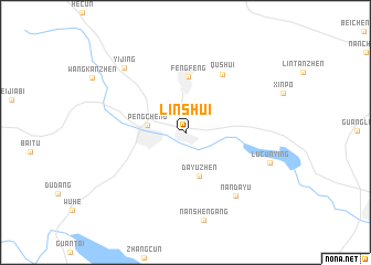 map of Linshui