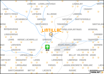 map of Lintillac