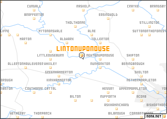 map of Linton upon Ouse