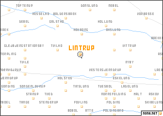 map of Lintrup