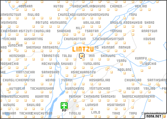 map of Lin-tzu