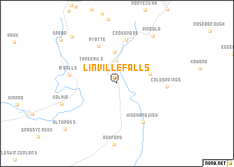 map of Linville Falls