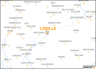 map of Linville