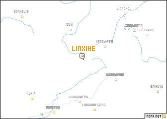 map of Linxihe