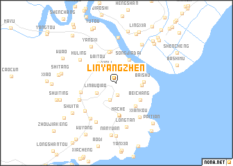 map of Linyangzhen