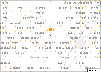 map of Líny