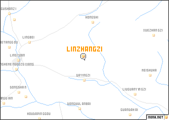 map of Linzhangzi
