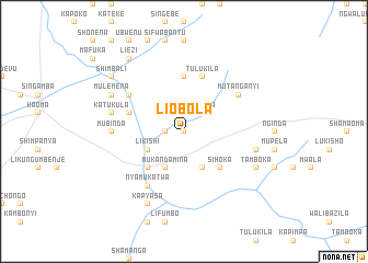 map of Liobola