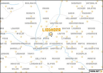 map of Liodhóra