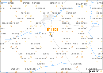 map of Lioliai