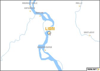 map of Lioni