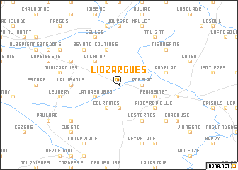 map of Liozargues