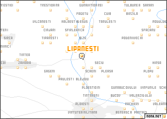 map of Lipăneşti