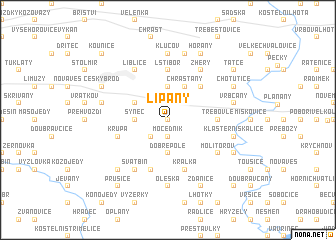 map of Lipany