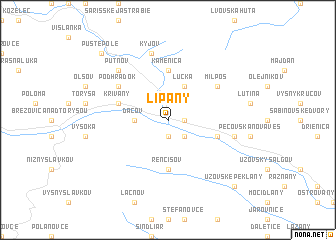 map of Lipany