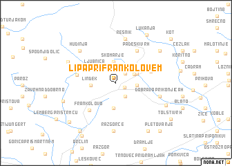 map of Lipa pri Frankolovem