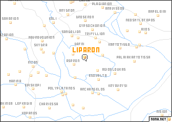 map of Liparón