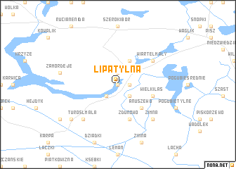 map of Lipa Tylna