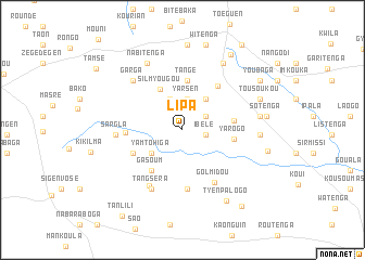 map of Lipa