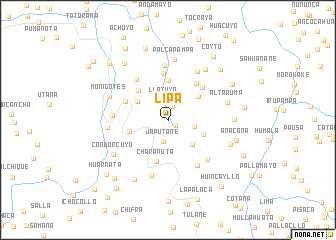 map of Lipa