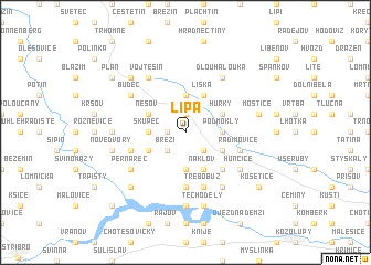 map of Lípa