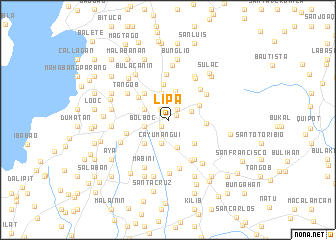 map of Lipa