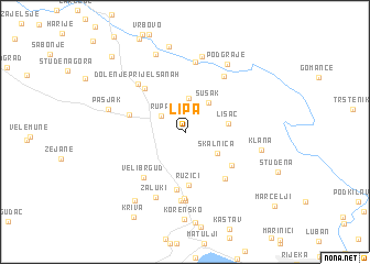 map of Lipa