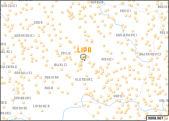 map of Lipa