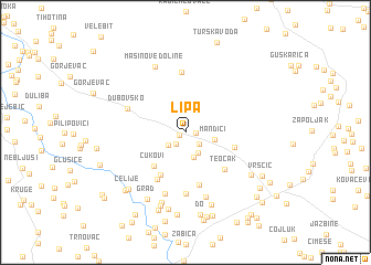 map of Lipa