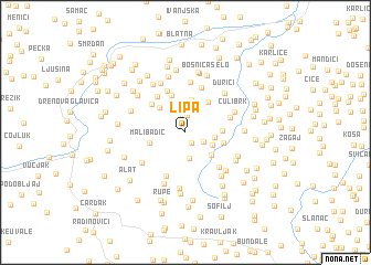 map of Lipa