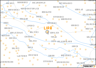 map of Lipa