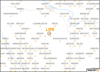 map of Lípa