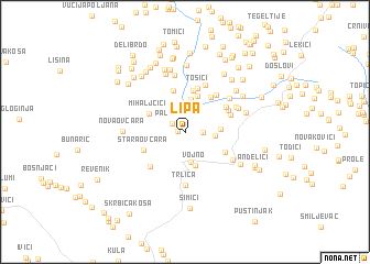 map of Lipa