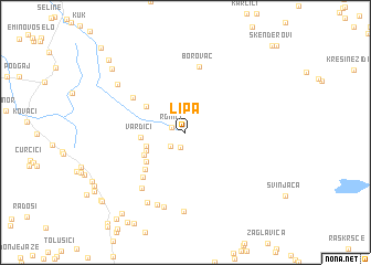 map of Lipa