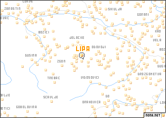 map of Lipa