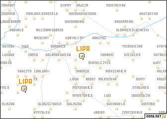 map of Lipa