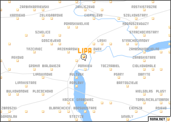 map of Lipa